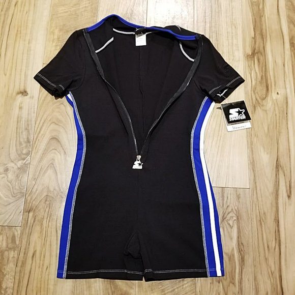 NOS Vintage STARTER Short Bodysuit Womens L 1 Piece Activewear Fitness Workout - Picture 5 of 12
